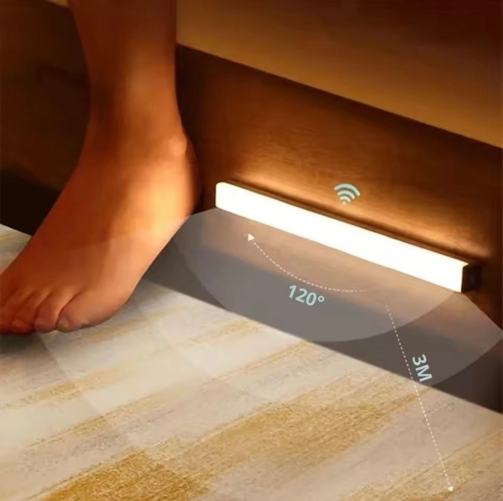 Lumière Automatique 3-en-1 — Barre LED à Détection de Mouvement (Rechargeable USB-C)
